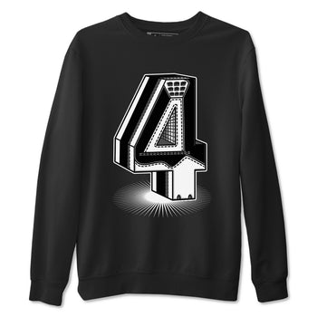 4s White Thunder Shirts To Match Jordans Number Statue sneaker match tees Air Jordan 4 White Thunder Tee SNRT Sneaker Release Tees unisex cotton Black 2 crew neck shirts