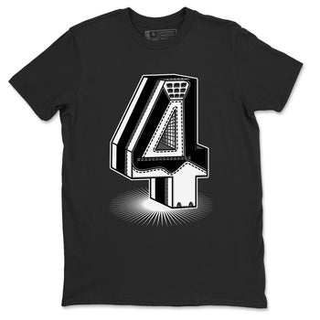 4s White Thunder Shirts To Match Jordans Number Statue sneaker match tees Air Jordan 4 White Thunder Tee SNRT Sneaker Release Tees unisex cotton Black 2 crew neck shirts