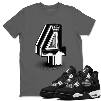4s White Thunder Shirts To Match Jordans Number Statue sneaker match tees Air Jordan 4 White Thunder Tee SNRT Sneaker Release Tees unisex cotton Cool Grey 1 crew neck shirts