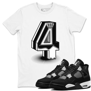 4s White Thunder Shirts To Match Jordans Number Statue sneaker match tees Air Jordan 4 White Thunder Tee SNRT Sneaker Release Tees unisex cotton White 1 crew neck shirts