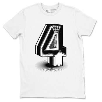 4s White Thunder Shirts To Match Jordans Number Statue sneaker match tees Air Jordan 4 White Thunder Tee SNRT Sneaker Release Tees unisex cotton White 2 crew neck shirts