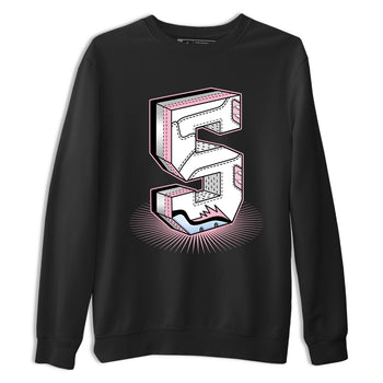 Number Statue sneaker match t-shirt styled to complete your fit with the Air Jordan 5 35th Anniversary sneakers, shown in Black 2.