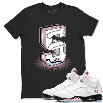 Number Statue sneaker match t-shirt styled to complete your fit with the Air Jordan 5 35th Anniversary sneakers, shown in Black 1.