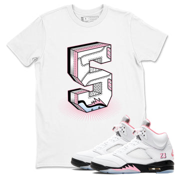 Number Statue sneaker match t-shirt styled to complete your fit with the Air Jordan 5 35th Anniversary sneakers, shown in White 1.