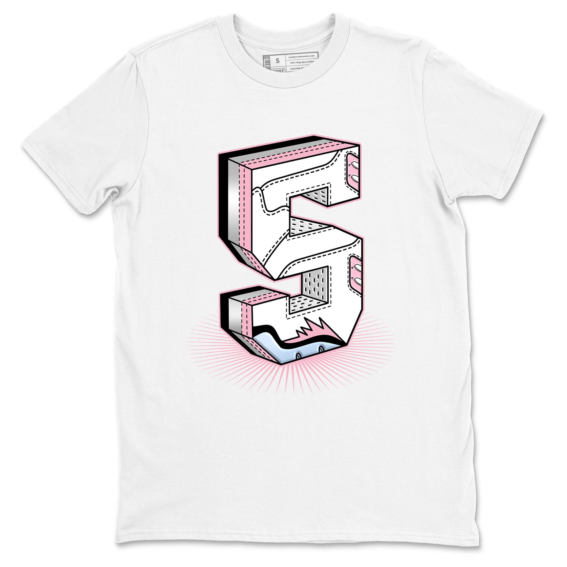 Number Statue sneaker match t-shirt styled to complete your fit with the Air Jordan 5 35th Anniversary sneakers, shown in White 2.
