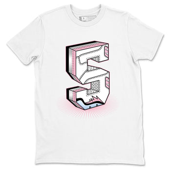 Number Statue sneaker match t-shirt styled to complete your fit with the Air Jordan 5 35th Anniversary sneakers, shown in White 2.