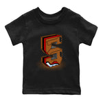 5s Archaeo Brown shirts to match jordans Number Statue sneaker match tees Air Jordan 5 Archaeo Brown SNRT Sneaker Release Tees Youth Baby Black 2 crew neck shirts