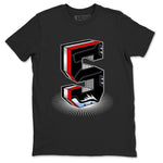 5s Black Metallic Reimagined Graphic shirts Number Statue shirts 5s Reimagined best t-shirts to wear with jordans SNRT Sneaker Tees unisex cotton Black 2 shirts