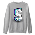 Air Jordan 5 Grape Graphic shirts Number Statue shirts 5 Retro Grape best t-shirts to wear with jordans SNRT Sneaker Tees unisex cotton Heather Grey 2 shirts