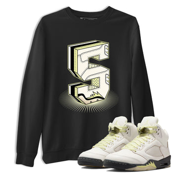 Sneaker match tees – Streetwear Graphic Tees Air Jordan 5 Luminous Green Sneakers – Number Statue Graphic Tee Black 1