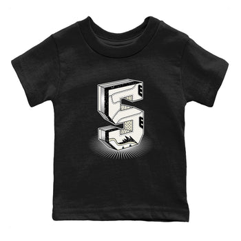 Air Jordan 5 Sail shirt to match jordans Number Statue sneaker tees Jordan 5 SE Sail Streetwear Brand SNRT Sneaker Tees baby toddler Black 2 cotton Shirt
