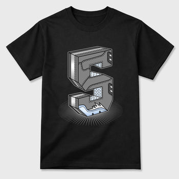 Sneaker match tees – Sneaker Tees To Match Air Jordan 5 Wolf Grey Shoes – Number Statue Tee Black 2