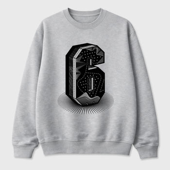 Sneaker match tees – Sneaker Tees To Match Air Jordan 6 Cap and Gown Shoes – Number Statue Tee Heather Grey 2