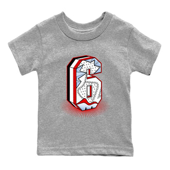6s Fire Red shirts to match jordans Number Statue best t shirts to wear with jordans Air Jordan 6 Fire Red match shoes to clothes SNRT Sneaker Tees Youth Baby Heather Grey 2 tee