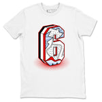 6s Fire Red shirts to match jordans Number Statue best t shirts to wear with jordans Air Jordan 6 Fire Red match shoes to clothes SNRT Sneaker Tees unisex cotton White 2 shirts