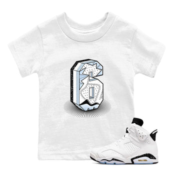 6s White Black shirt to match jordans Number Statue sneaker tees Air Jordan 6 White Black SNRT sneaker release tees baby toddler White 1 cotton Shirt