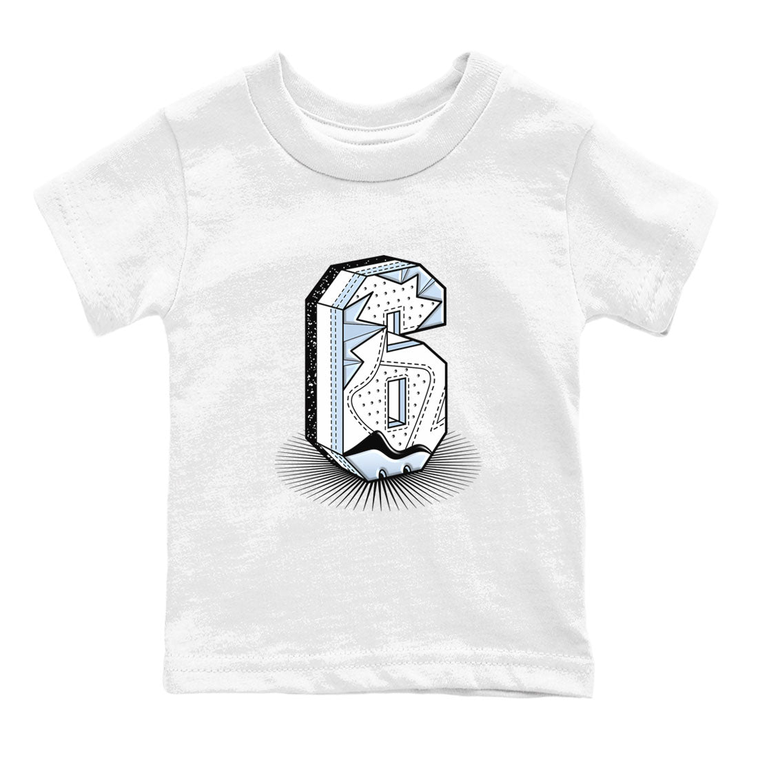 6s White Black shirt to match jordans Number Statue sneaker tees Air Jordan 6 White Black SNRT sneaker release tees baby toddler White 2 cotton Shirt