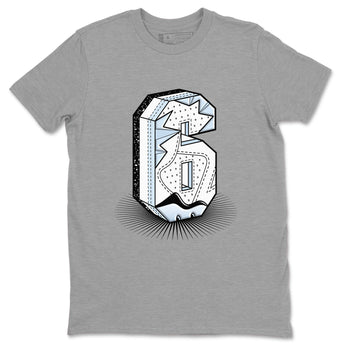 6s White Black shirt to match jordans Number Statue sneaker tees Air Jordan 6 White Black SNRT Sneaker Release Tees unisex cotton Heather Grey 2 crew neck shirt