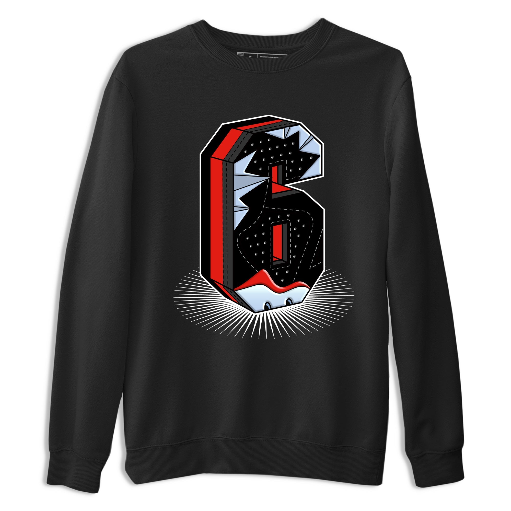 Perfect Valentine's Day Gifts graphic tee  – Sneaker Tees To Match Air Jordan 6 Reverse Infrared – Number Statue Tee Black 2