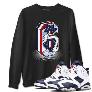 6s White And Midnight Navy shirts to match jordans Number Statue sneaker match tees Air Jordan 6 White And Midnight Navy SNRT Sneaker Tees streetwear brand Black 1 unisex cotton tee