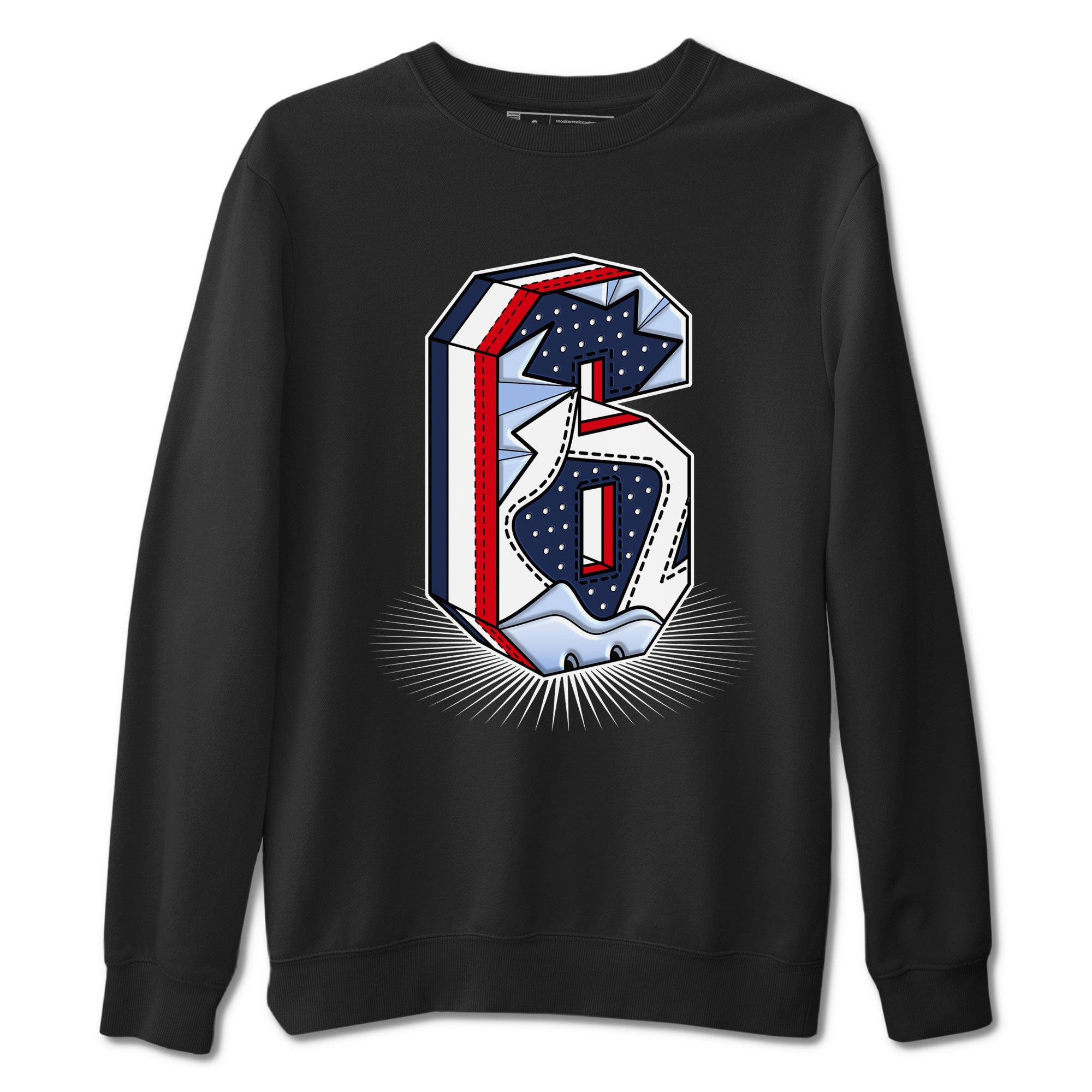6s White And Midnight Navy shirts to match jordans Number Statue sneaker match tees Air Jordan 6 White And Midnight Navy SNRT Sneaker Tees streetwear brand Black 2 unisex cotton tee
