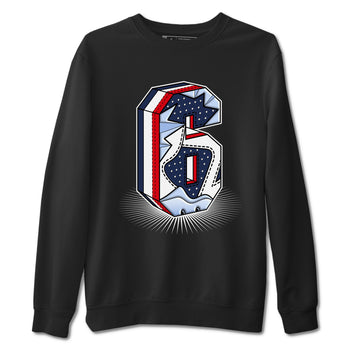 6s White And Midnight Navy shirts to match jordans Number Statue sneaker match tees Air Jordan 6 White And Midnight Navy SNRT Sneaker Tees streetwear brand Black 2 unisex cotton tee