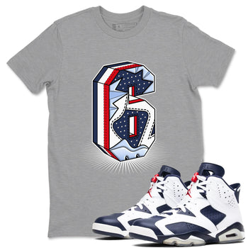 6s White And Midnight Navy shirts to match jordans Number Statue sneaker match tees Air Jordan 6 White And Midnight Navy SNRT Sneaker Tees streetwear brand Heather Grey 1 unisex cotton tee
