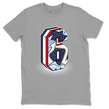 6s White And Midnight Navy shirts to match jordans Number Statue sneaker match tees Air Jordan 6 White And Midnight Navy SNRT Sneaker Tees streetwear brand Heather Grey 2 unisex cotton tee
