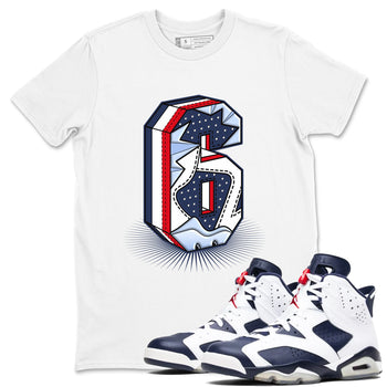 6s White And Midnight Navy shirts to match jordans Number Statue sneaker match tees Air Jordan 6 White And Midnight Navy SNRT Sneaker Tees streetwear brand White 1 unisex cotton tee