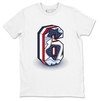 6s White And Midnight Navy shirts to match jordans Number Statue sneaker match tees Air Jordan 6 White And Midnight Navy SNRT Sneaker Tees streetwear brand White 2 unisex cotton tee