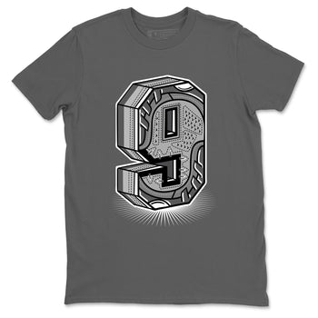 9s Cool Grey best t shirts to wear with jordans Number Statue sneaker match tees Air Jordan 9 Retro Cool Grey match shoes to clothes SNRT Sneaker Tees unisex cotton Cool Grey 2 shirts