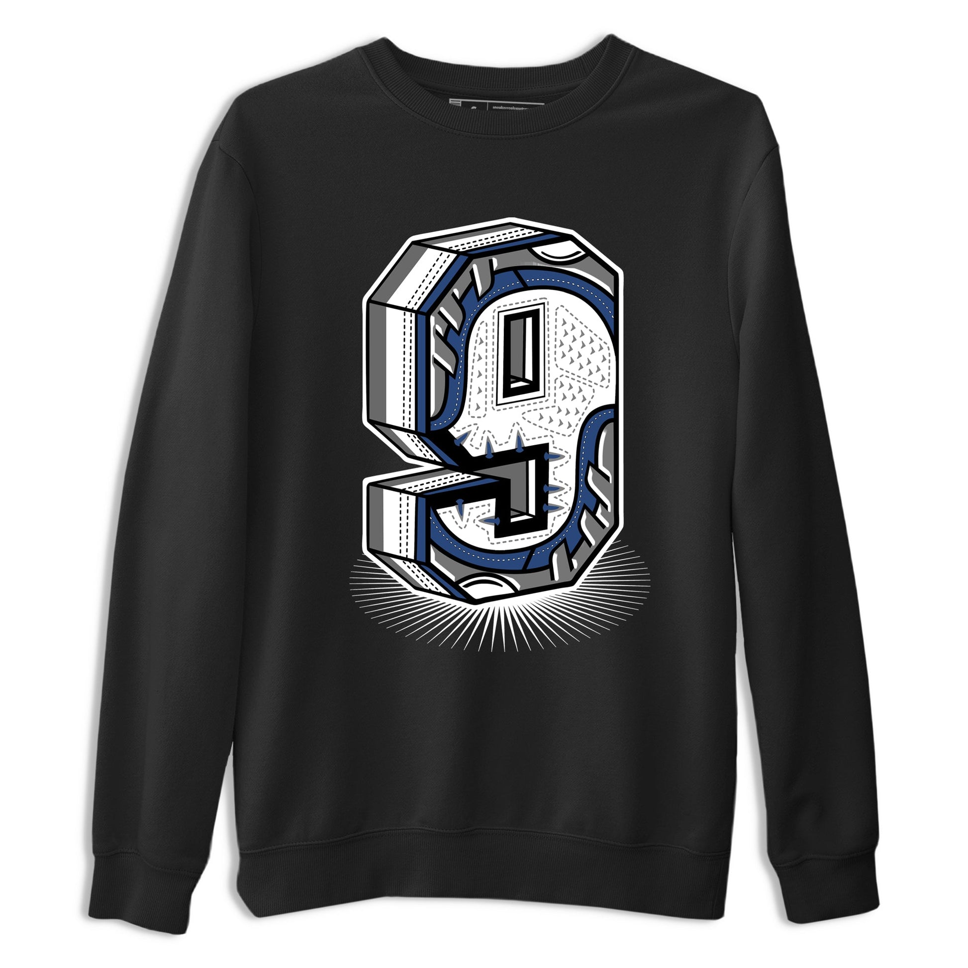 Perfect Valentine's Day Gifts graphic tee  – Sneaker Tees To Match Air Jordan 9 Flint Grey – Number Statue Tee Black 2