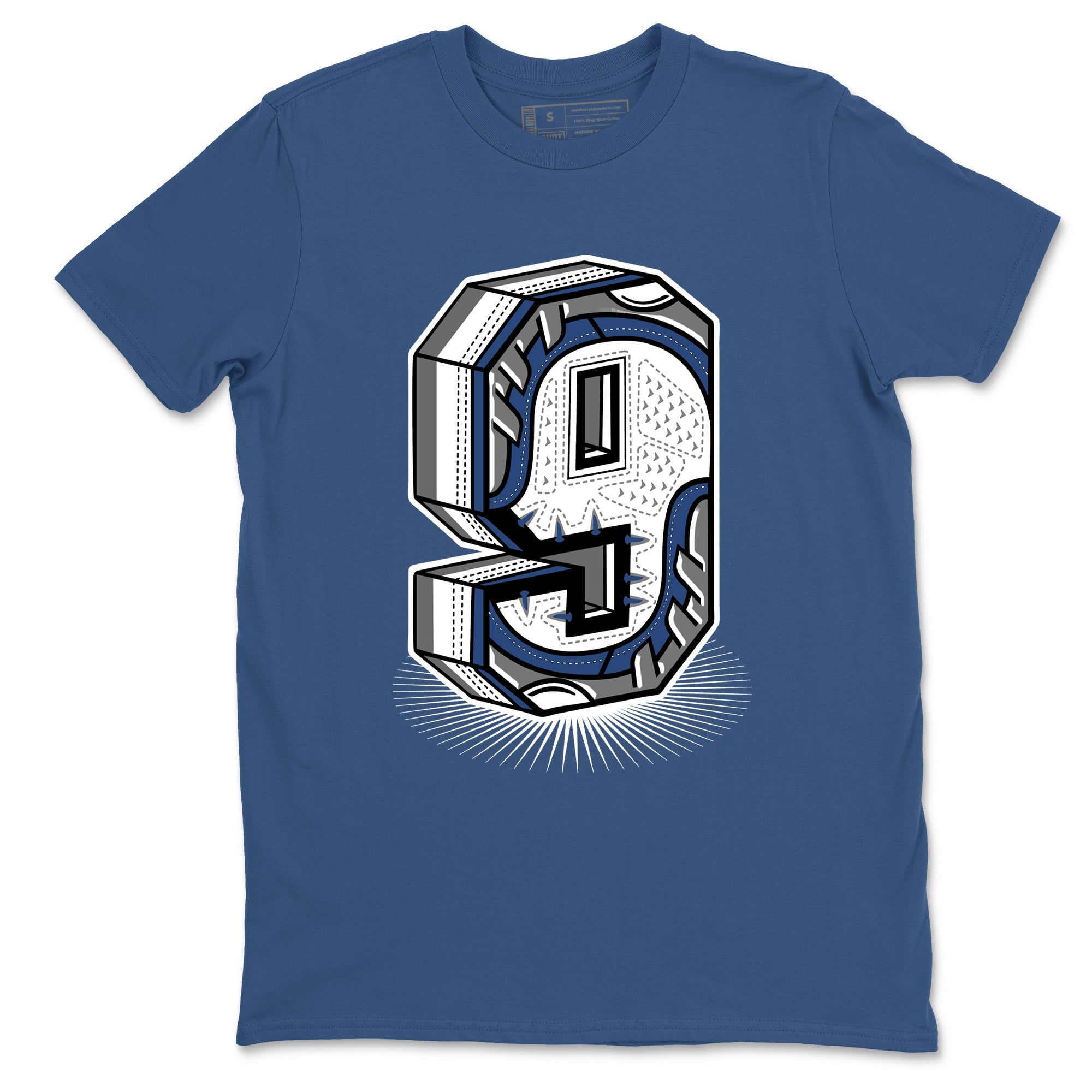 Air Jordan 9 Flint Grey | Number Statue Graphic Tee for