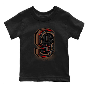 9s Olive shirts to match jordans Number Statue sneaker match tees Air Jordan 9 Olive match shoes to clothes SNRT Sneaker Tees Youth Baby Black 2 tee