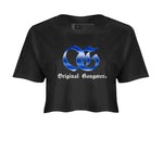 Air Foamposite One Royal Shirts To Match Jordans OG Gangster Sneaker Shirts Air Foamposite One Royal SNRT Sneaker Release Tees Unisex Cotton Crew Neck Black 2 Crop Shirts