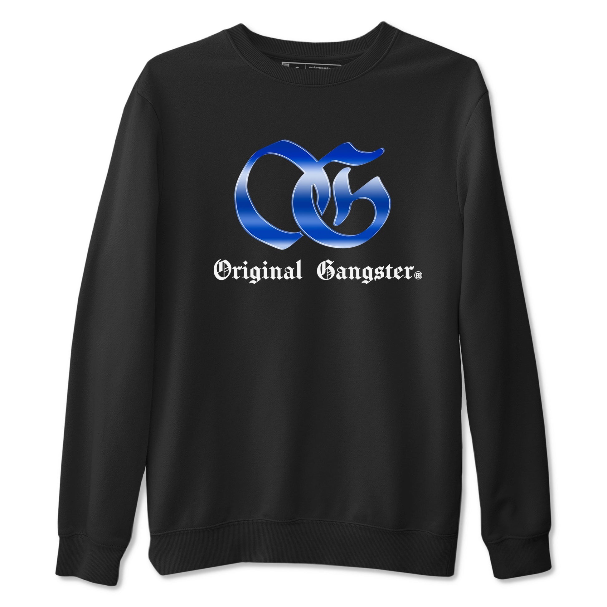 Air Foamposite One Royal Shirts To Match Jordans OG Gangster Sneaker Shirts Air Foamposite One Royal SNRT Sneaker Release Tees Unisex Cotton Crew Neck Black 2 crew neck shirts