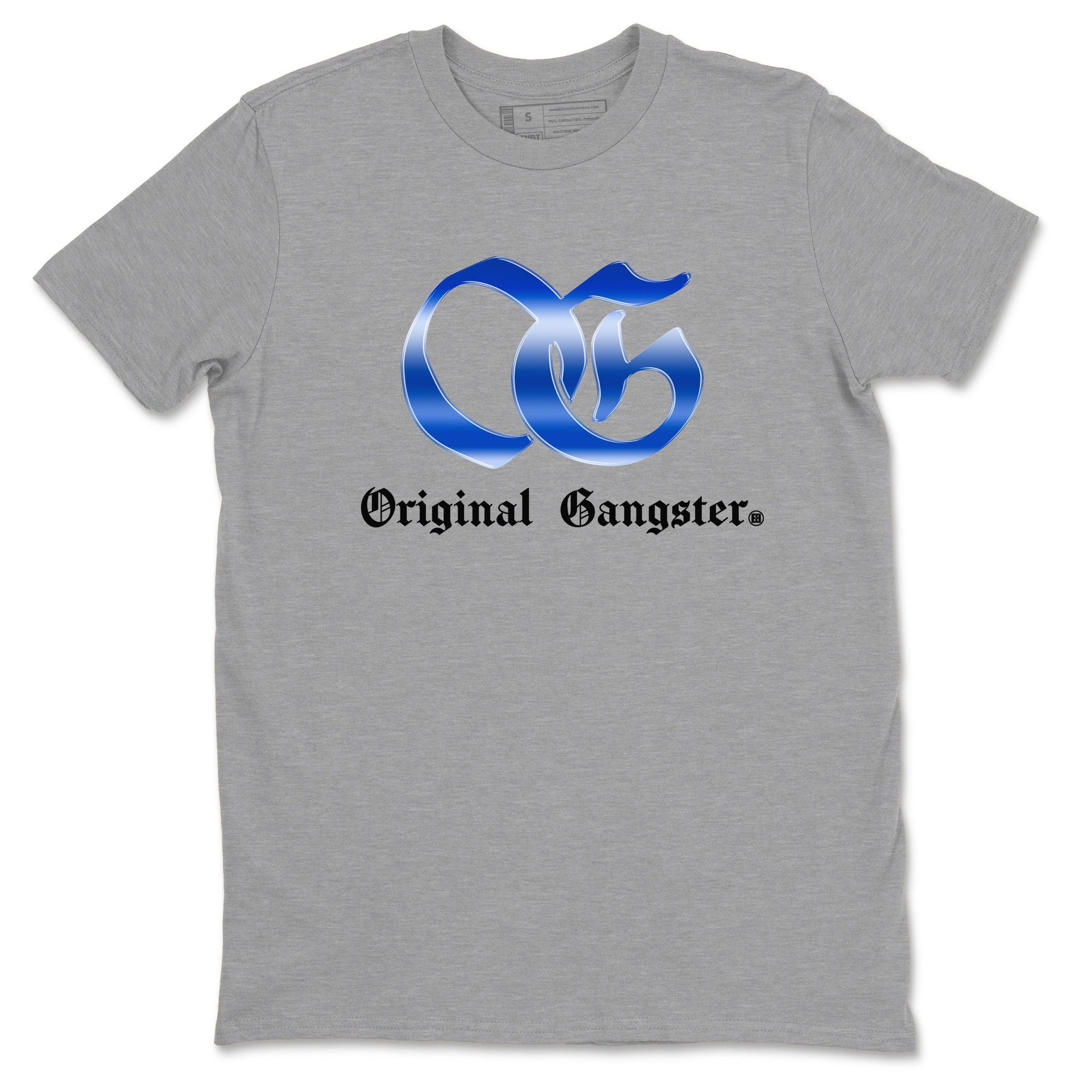 Air Foamposite One Royal Shirts To Match Jordans OG Gangster Sneaker Shirts Air Foamposite One Royal SNRT Sneaker Release Tees Unisex Cotton Crew Neck Heather Grey 2 crew neck shirts