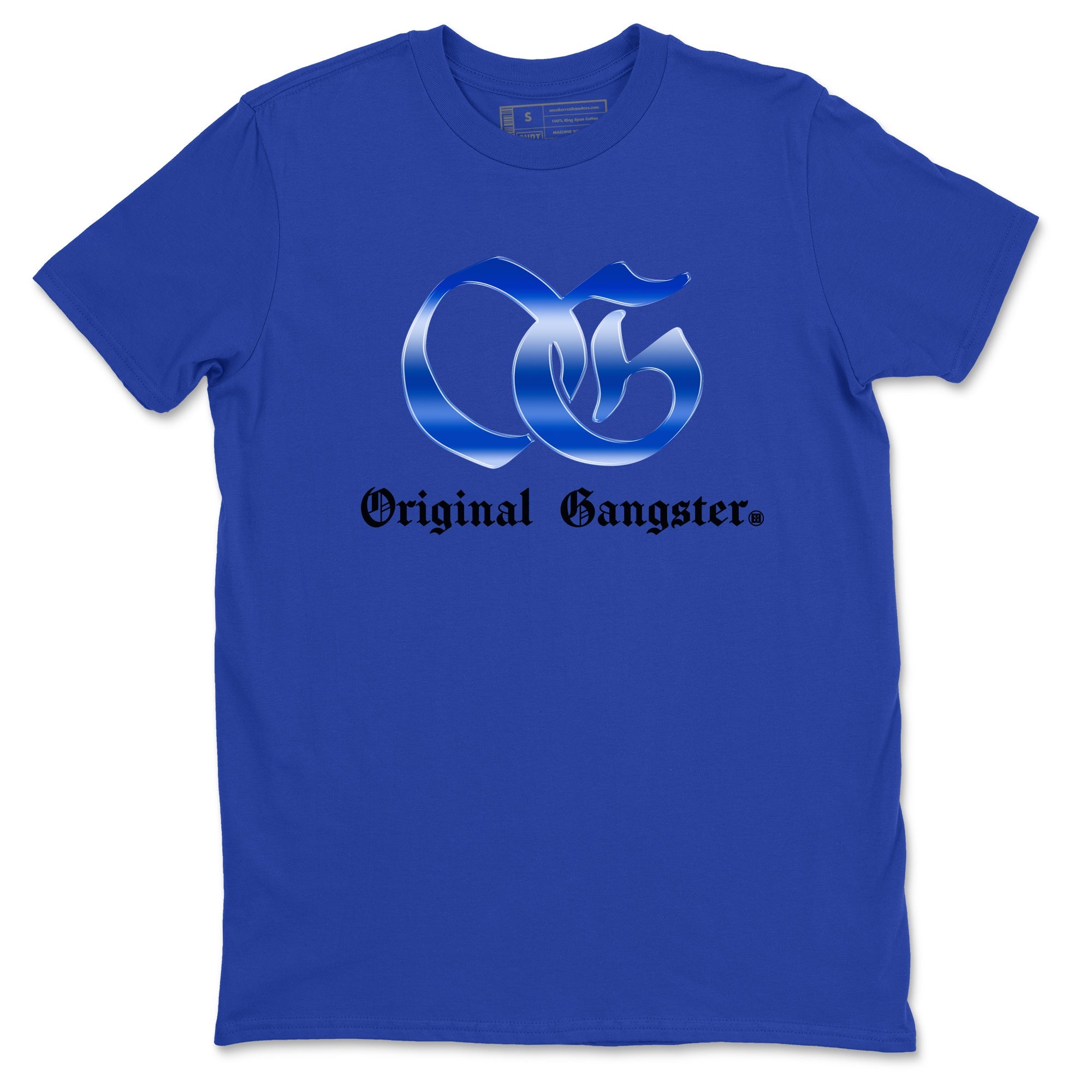 Air Foamposite One Royal Shirts To Match Jordans OG Gangster Sneaker Shirts Air Foamposite One Royal SNRT Sneaker Release Tees Unisex Cotton Crew Neck Royal Blue 2 crew neck shirts