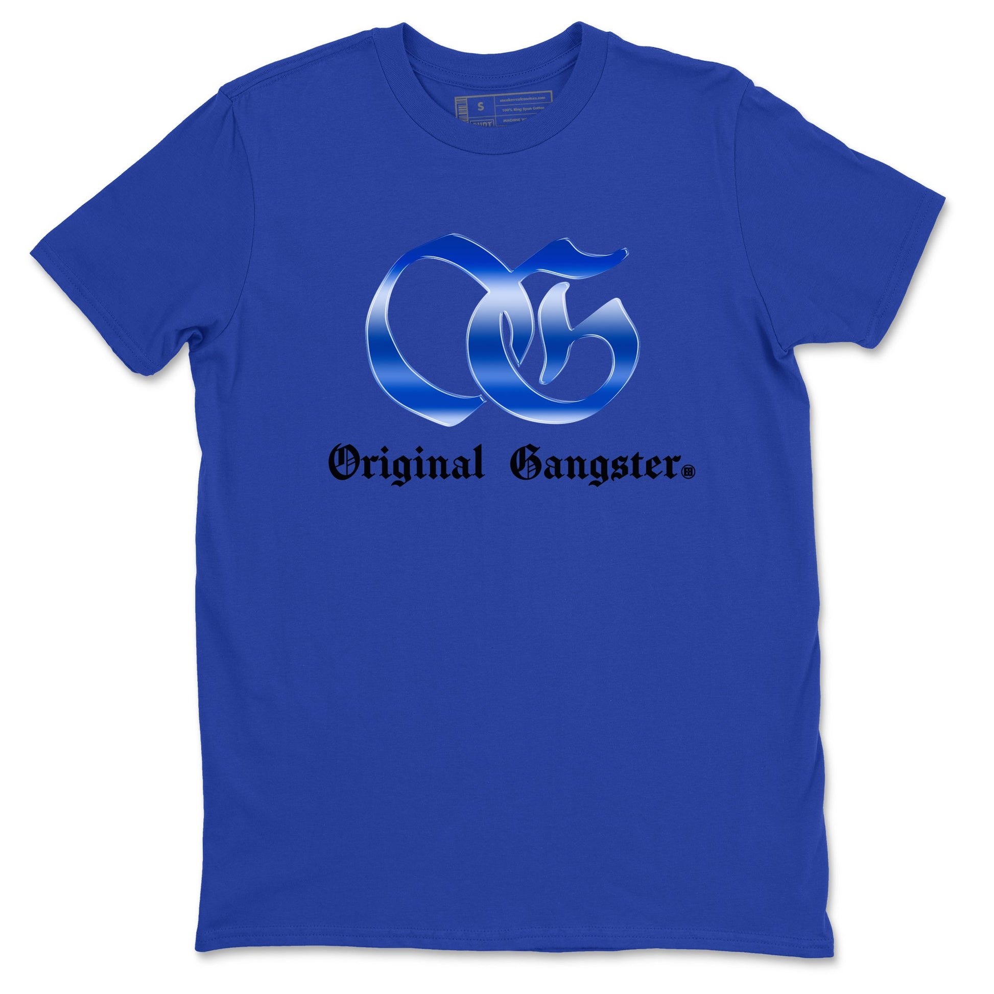 Air Foamposite One Royal Shirts To Match Jordans OG Gangster Sneaker Shirts Air Foamposite One Royal SNRT Sneaker Release Tees Unisex Cotton Crew Neck Royal Blue 2 crew neck shirts