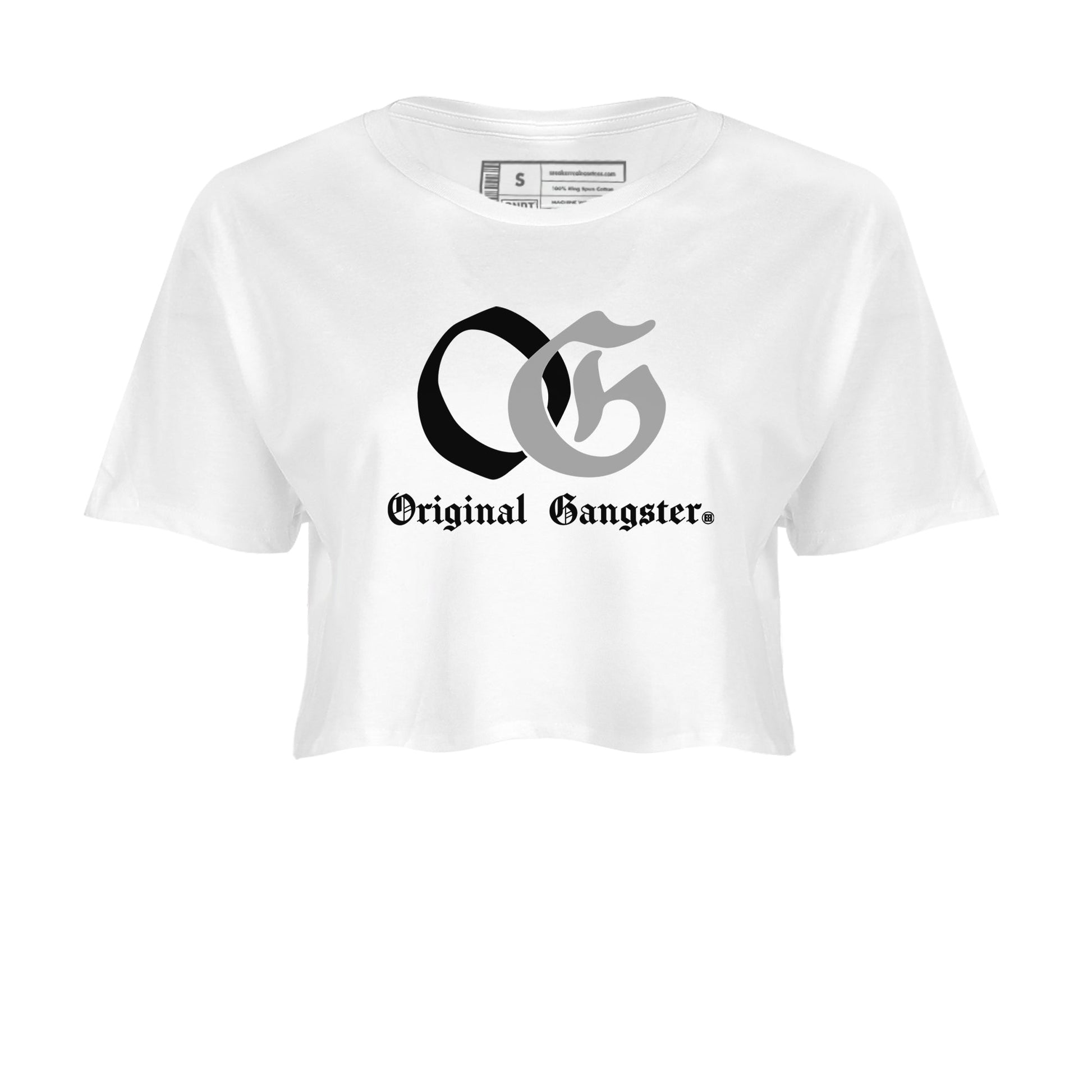 1s Wolf Grey Shirts To Match Jordans OG Original Gangster Sneaker Match Tees Air Jordan 1 Low OG Wolf Grey SNRT Sneaker Release Tees Streetwear Clothing brand White 2 crop tee