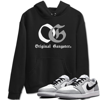 1s Wolf Grey Shirts To Match Jordans OG Original Gangster Sneaker Match Tees Air Jordan 1 Low OG Wolf Grey SNRT Sneaker Release Tees Streetwear Clothing brand Black 1 unisex cotton tee