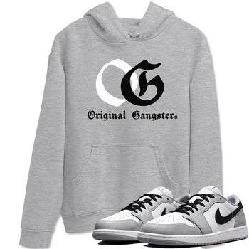 1s Wolf Grey Shirts To Match Jordans OG Original Gangster Sneaker Match Tees Air Jordan 1 Low OG Wolf Grey SNRT Sneaker Release Tees Streetwear Clothing brand Heather Grey 1 unisex cotton tee