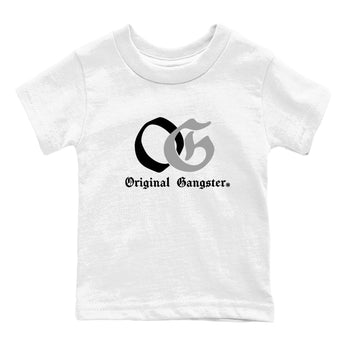 1s Wolf Grey Shirts To Match Jordans OG Original Gangster Sneaker Match Tees Air Jordan 1 Low OG Wolf Grey SNRT Sneaker Release Tees Streetwear Clothing brand Baby and Youth White 2 cotton tee