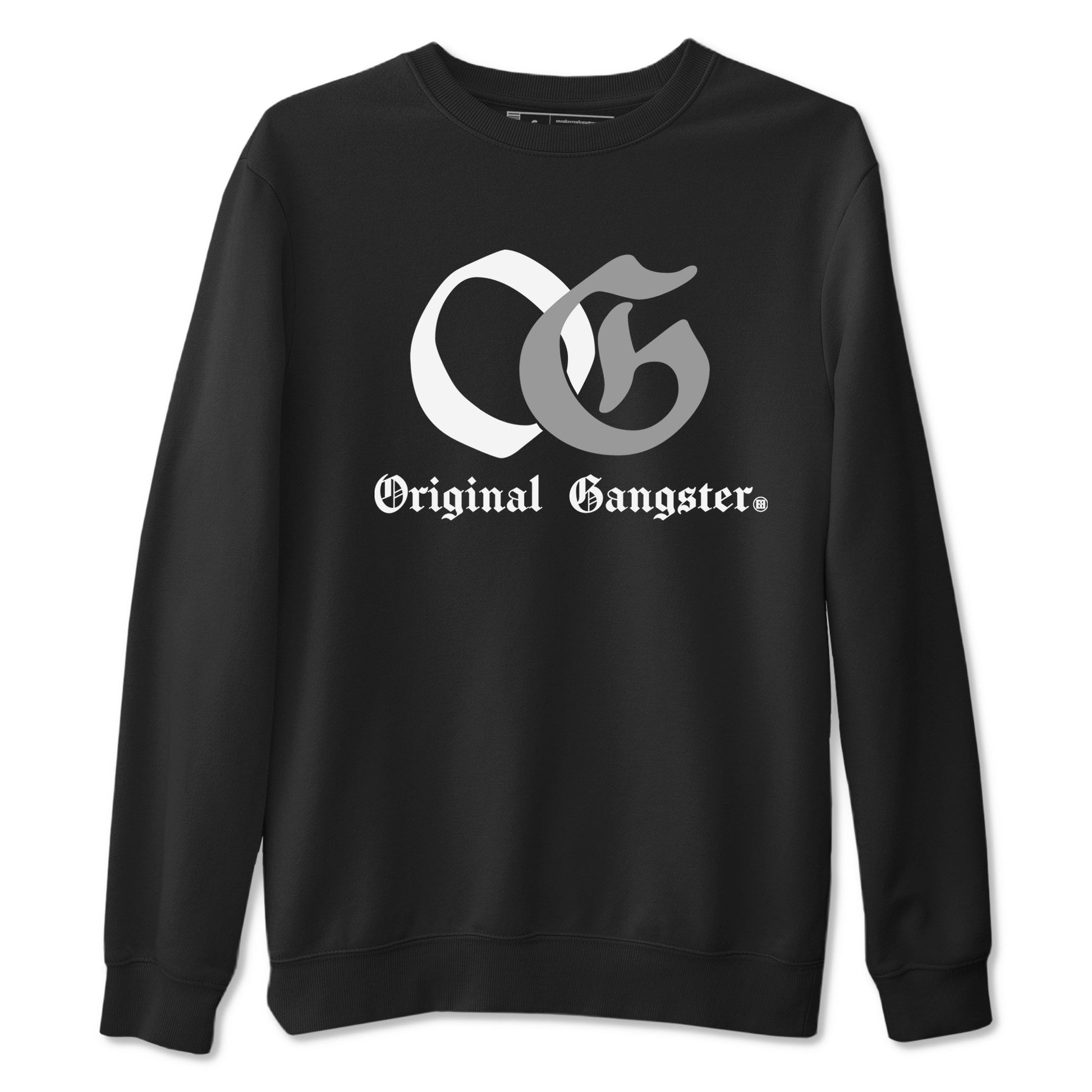 1s Wolf Grey Shirts To Match Jordans OG Original Gangster Sneaker Match Tees Air Jordan 1 Low OG Wolf Grey SNRT Sneaker Release Tees Streetwear Clothing brand Black 2 unisex cotton tee