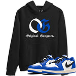 1s Game Royal shirts to match jordans OG Original Gangster sneaker match tees Air Jordan 1 Retro Low OG Game Royal match shoes to clothes SNRT Sneaker Tees unisex cotton Black 1 shirts