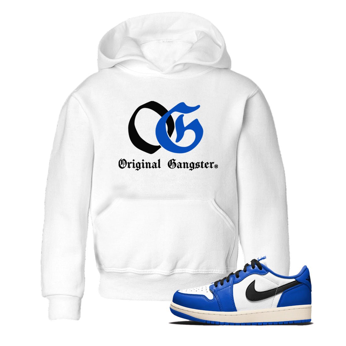 1s Game Royal shirts to match jordans OG Original Gangster sneaker match tees Air Jordan 1 Retro Low OG Game Royal match shoes to clothes SNRT Sneaker Tees Youth Baby White 1 tee