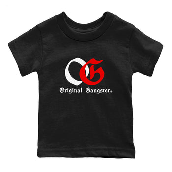 11s Bred Velvet shirts to match jordans OG Original Gangster sneaker match tees Air Jordan 11 Bred Velvet SNRT Sneaker Release Tees Youth Baby Black 2 crew neck shirts
