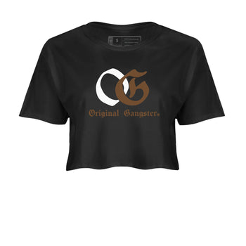 Jordan Jumpman Jack TR Travis Scott Dark Mocha shirts to match jordans OG Original Gangster sneaker match tees Jordan Jumpman Jack Travis Scott Dark Mocha match shoes to clothes SNRT Sneaker Tees unisex cotton Black 2 crop tee