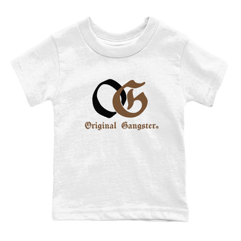 Jordan Jumpman Jack TR Travis Scott Dark Mocha shirts to match jordans OG Original Gangster sneaker match tees Jordan Jumpman Jack Travis Scott Dark Mocha match shoes to clothes SNRT Sneaker Tees Youth Baby White 2 tee