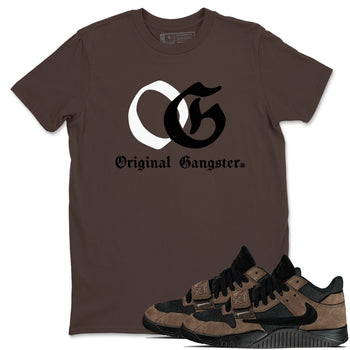 Jordan Jumpman Jack TR Travis Scott Dark Mocha shirts to match jordans OG Original Gangster sneaker match tees Jordan Jumpman Jack Travis Scott Dark Mocha match shoes to clothes SNRT Sneaker Tees unisex cotton Dark Chocolate 1 shirts